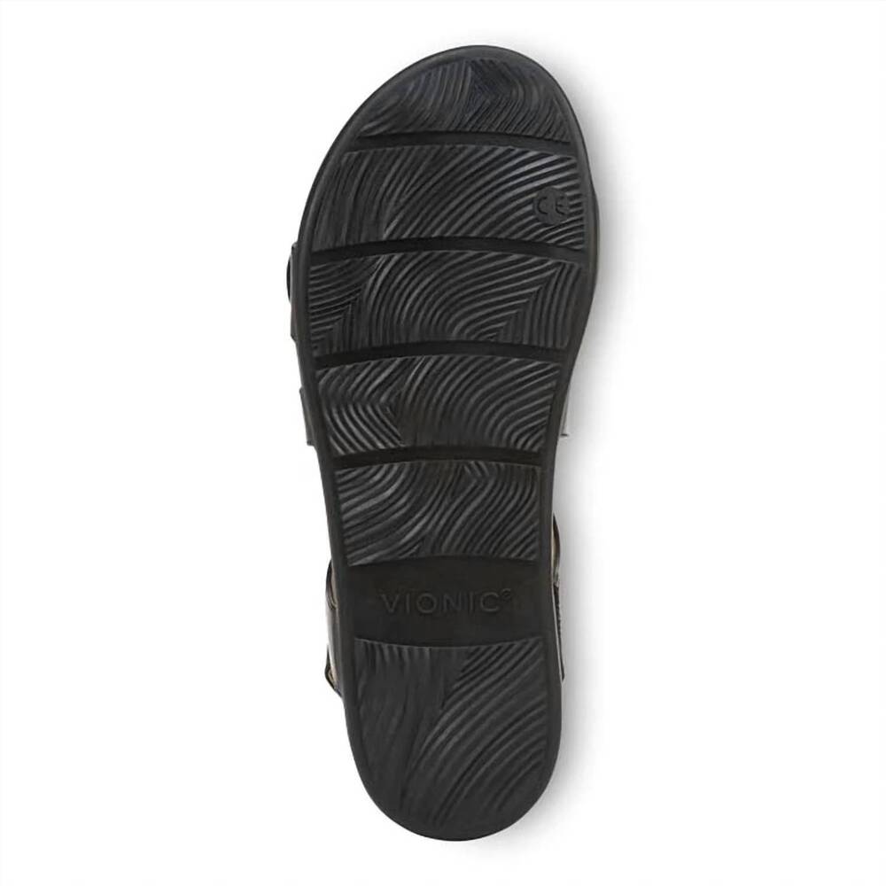 NEW VIONIC women's cypress strappy sandals in black - Picture 6 of 6